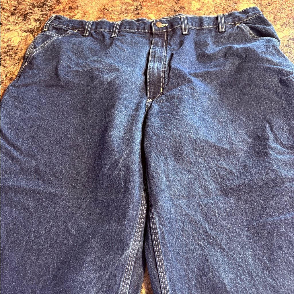 Carhartt Relaxed Fit Mens Jeans In Dark Blue Denim